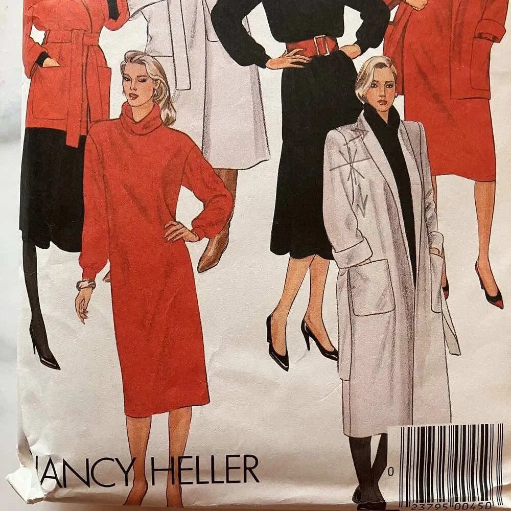 McCall's 8783 Misses Jacket, Dress, Tunic & Skirt Nancy‎ Heller Sz 14-16 Vintage